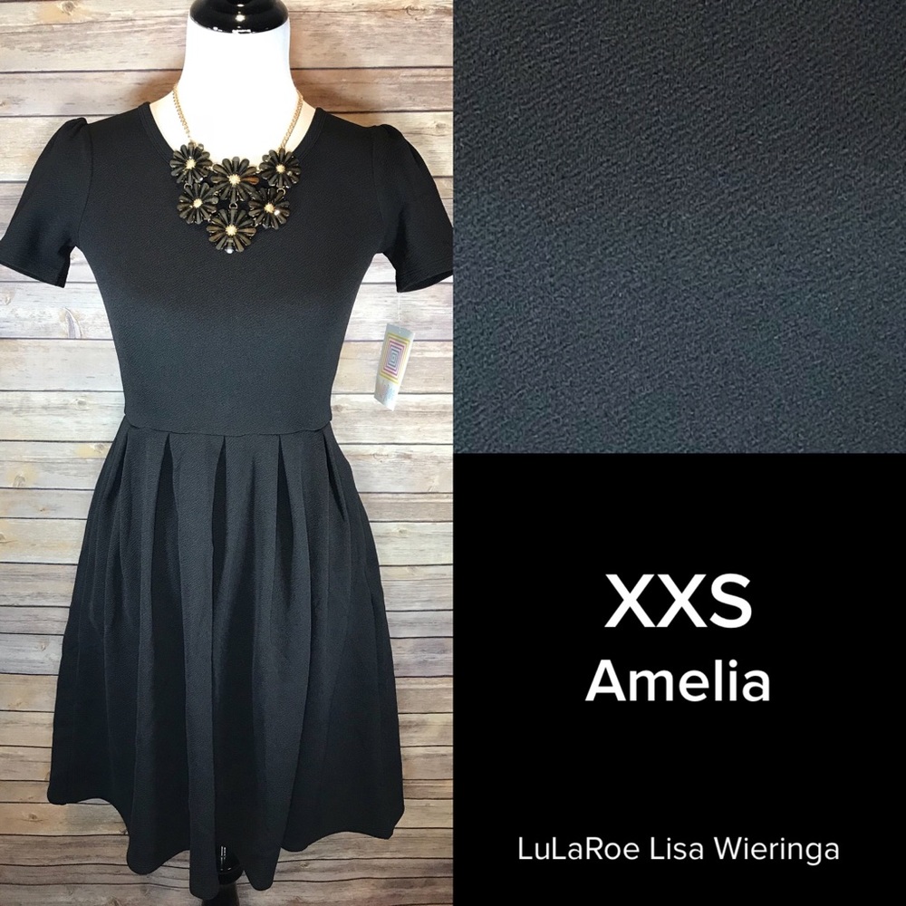 LuLaRoe Noir Amelia Dress